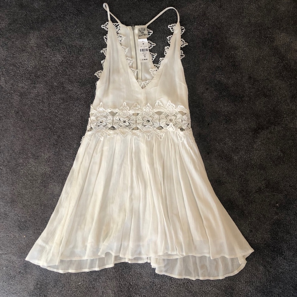LF White Lace Dress
